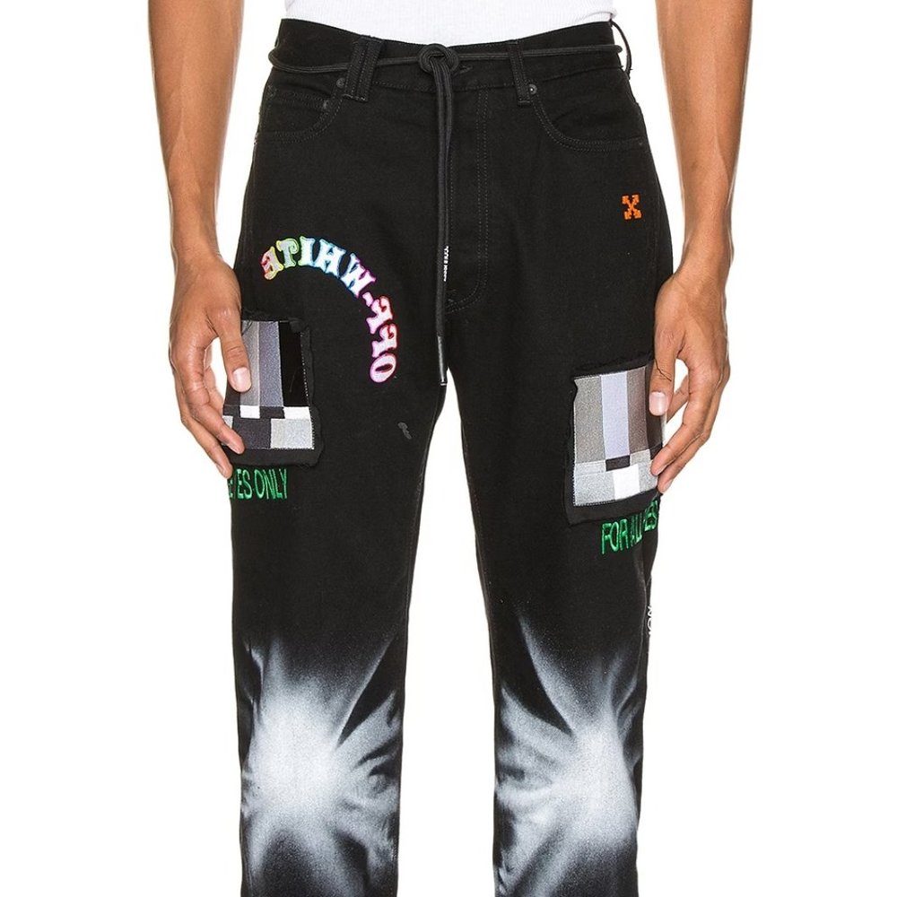 OFF-WHITE Ev Bravado Relaxed Jeans